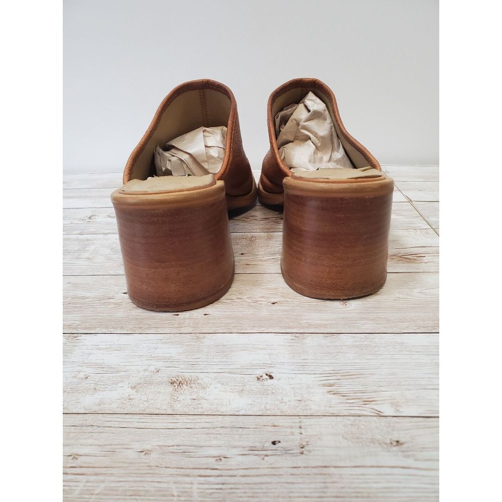 Vintage 90's Y2K Baker Shoes Brown Chunky Platform Slides Sandals Size 8 - Picture 6 of 8